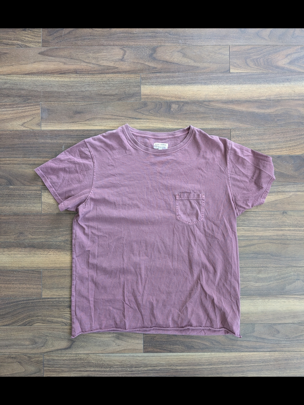 Men's Crewneck Pocket Tee in Mauve - Classic Short Sleeve Shirt